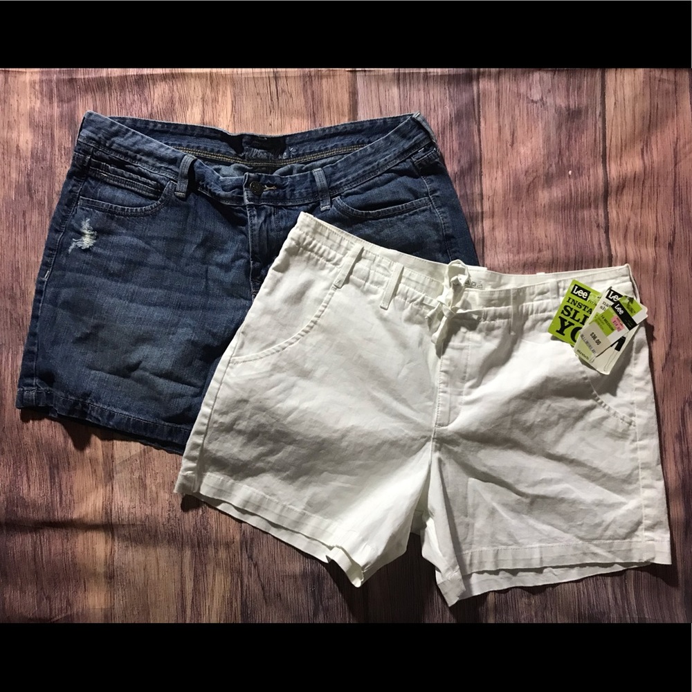 Old Navy Denim & Lee White Shorts Bundle